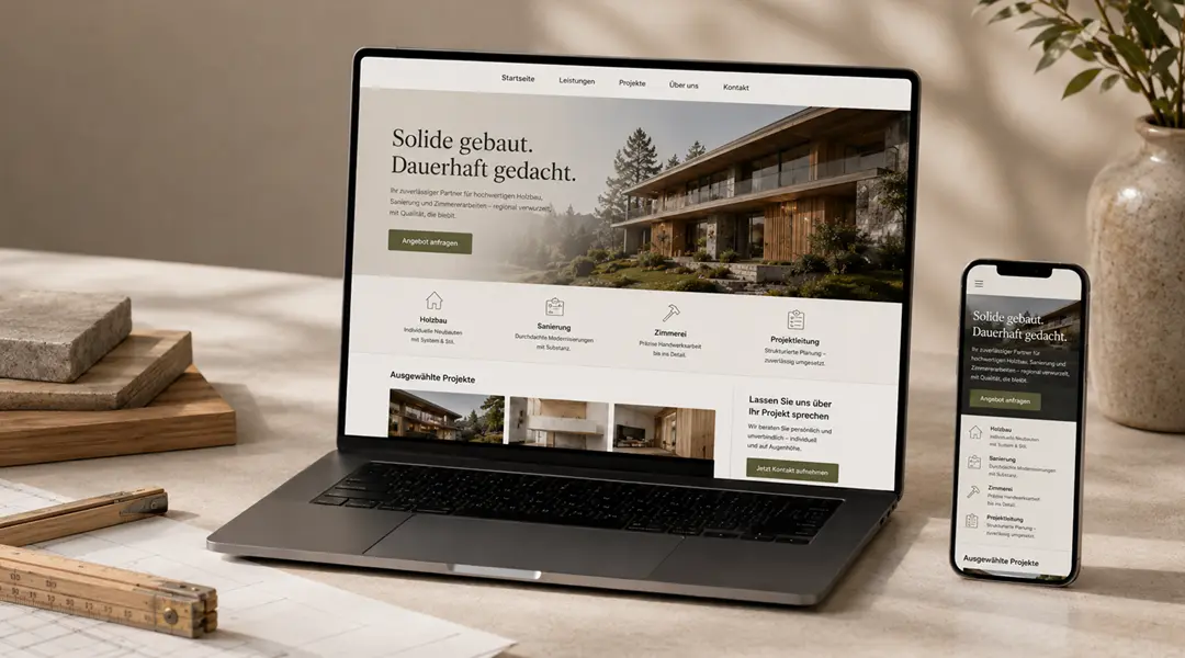 Neue Website für ein lokales Unternehmen aus der Oberpfalz